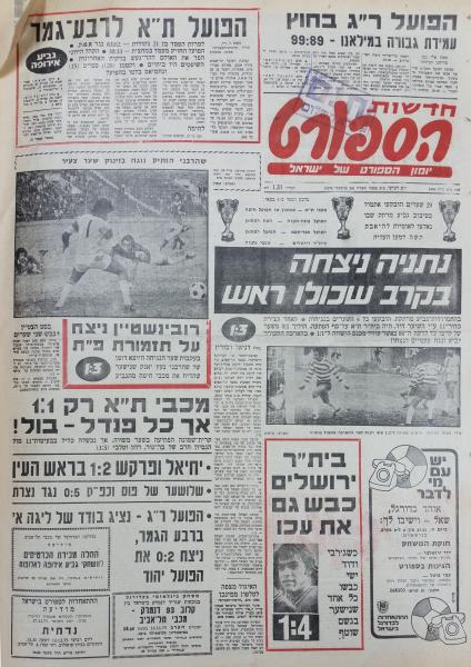 עמוד השער של חדשות הספורט