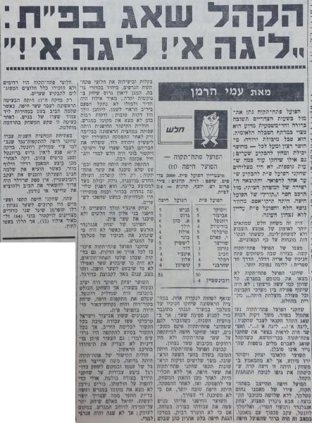 סיקור המשחק בחדשות הספורט