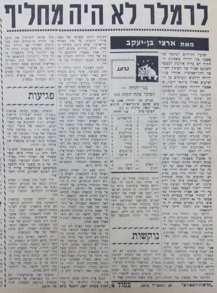 סיקור המשחק בחדשות הספורט