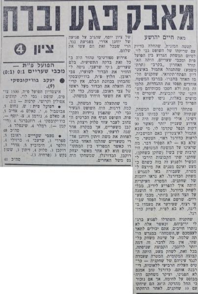 סיקור המשחק בחדשות הספורט