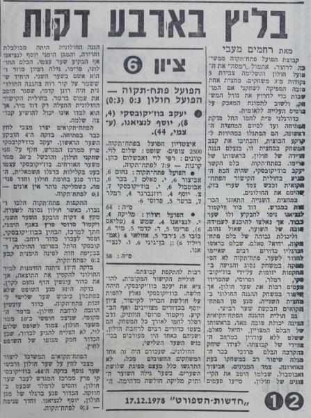 סיקור המשחק בחדשות הספורט