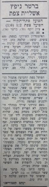 גביע - סיבוב ו' - הפועל צפת (1:2) - סיקור המשחק בחדשות הספורט