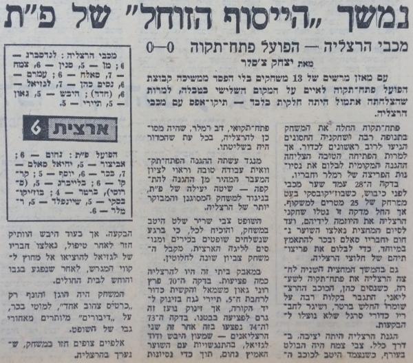 סיקור המשחק במעריב
