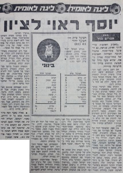 סיקור המשחק בחדשות הספורט