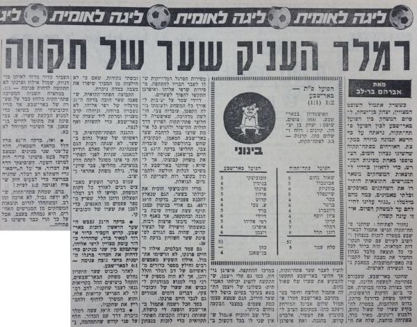 סיקור המשחק בחדשות הספורט