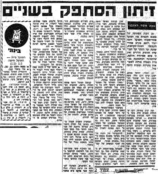 סיקור המשחק בחדשות הספורט