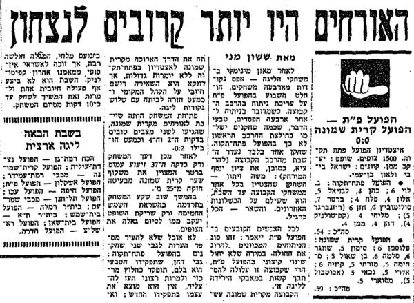 סיקור המשחק בחדשות הספורט