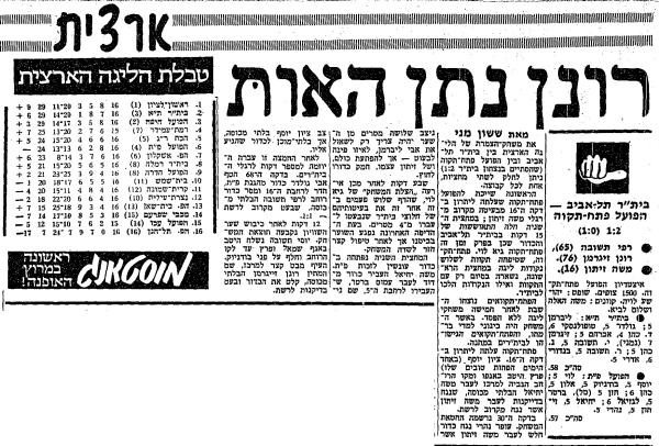 סיקור המשחק בחדשות הספורט