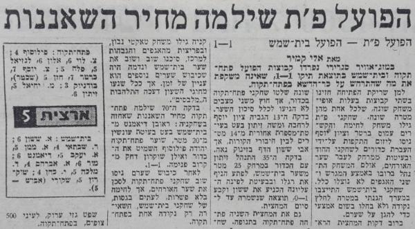 סיקור המשחק במעריב