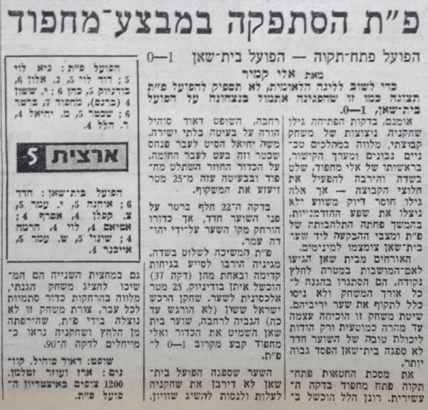 סיקור המשחק במעריב