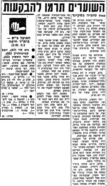 סיקור המשחק בחדשות הספורט