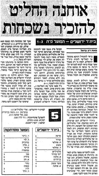 סיקור המשחק במעריב
