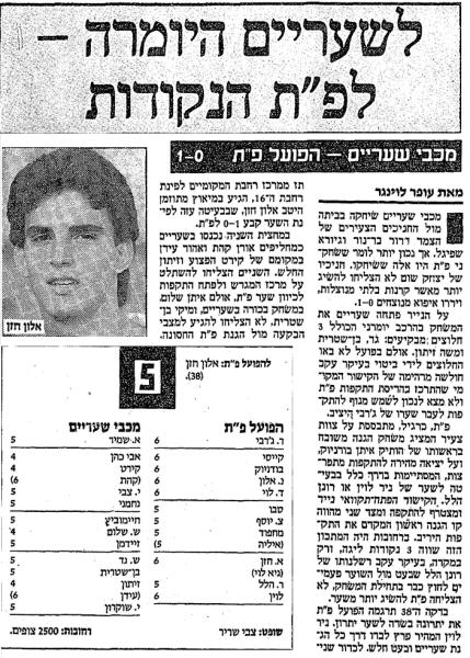 סיקור המשחק במעריב