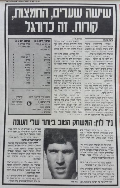 סיקור המשחק בעיתון חדשות