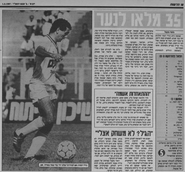 סיקור המשחק בעיתון חדשות