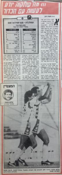 סיקור המשחק בידיעות אחרונות
