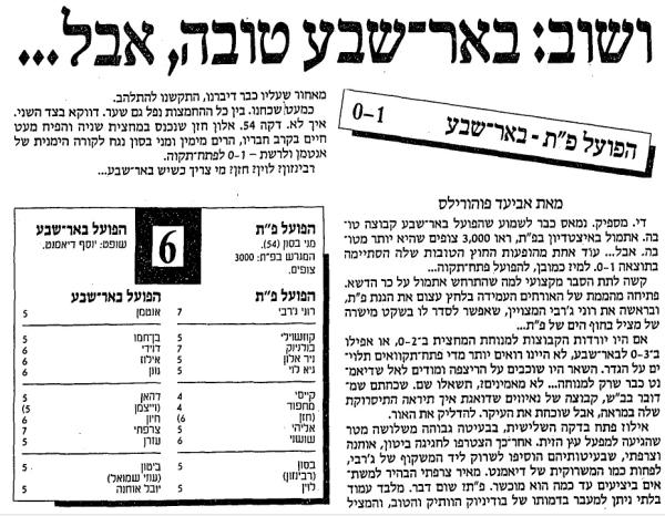 סיקור המשחק במעריב