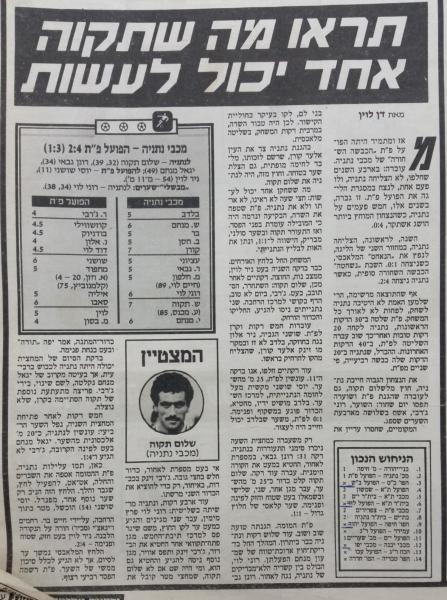 סיקור המשחק בידיעות אחרונות