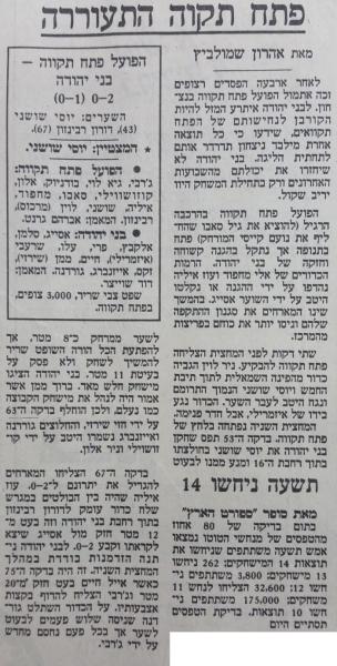 סיקור המשחק בהארץ