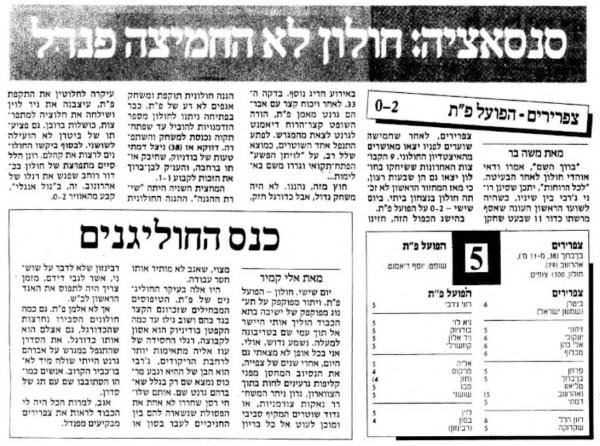 סיקור המשחק במעריב