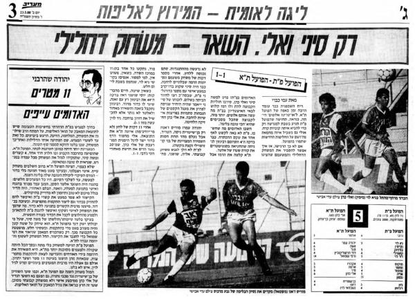 סיקור המשחק במעריב