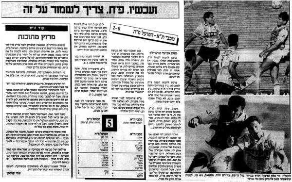 סיקור המשחק במעריב