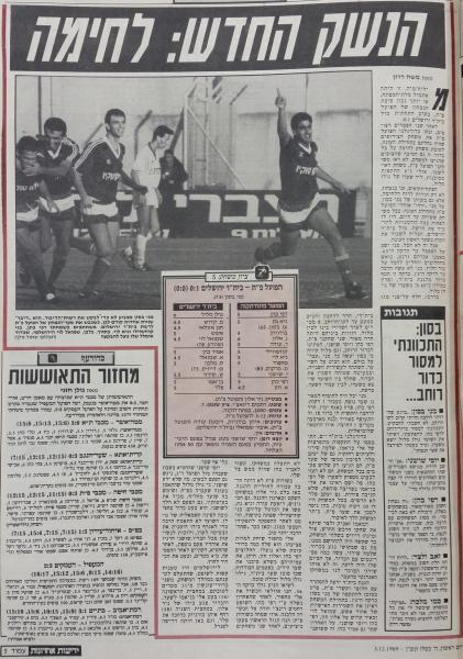 סיקור המשחק בידיעות אחרונות