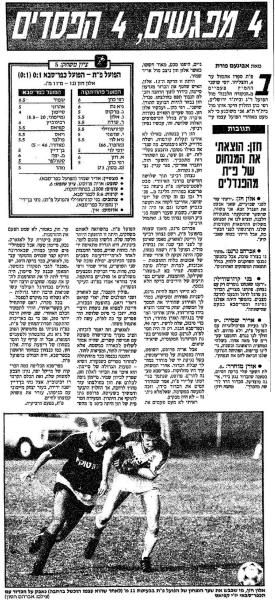 סיקור המשחק בידיעות אחרונות