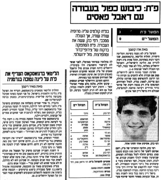 סיקור המשחק במעריב
