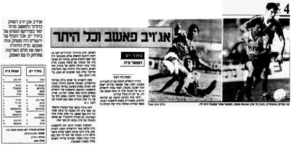סיקור המשחק במעריב