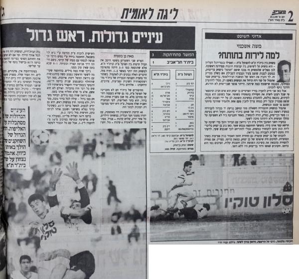 מחזור 23 - בית"ר תל-אביב (1:3) - סיקור המשחק במעריב