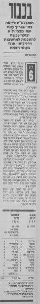 סיקור המשחק בעיתון חדשות