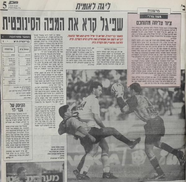 סיקור המשחק במעריב