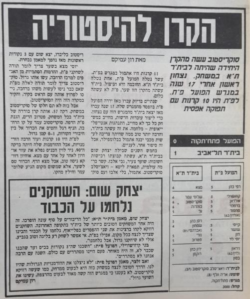 סיקור המשחק במעריב