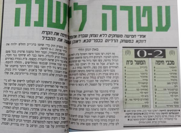 סיקור המשחק במעריב