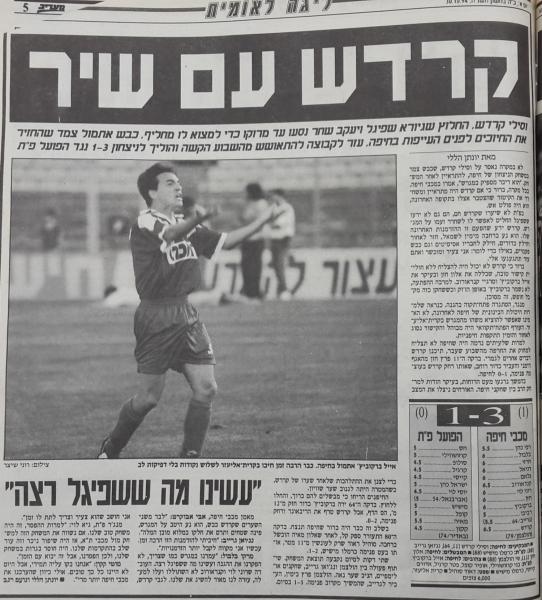סיקור המשחק במעריב
