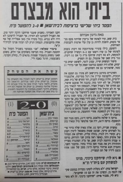 סיקור המשחק במעריב
