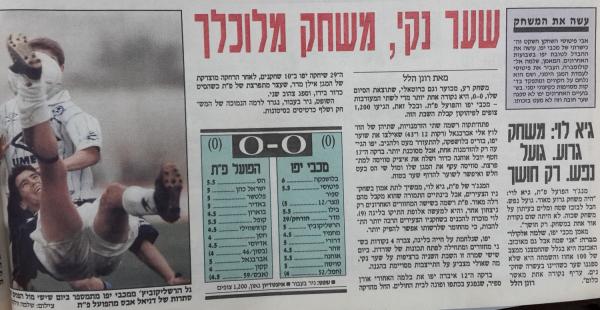 סיקור המשחק במעריב