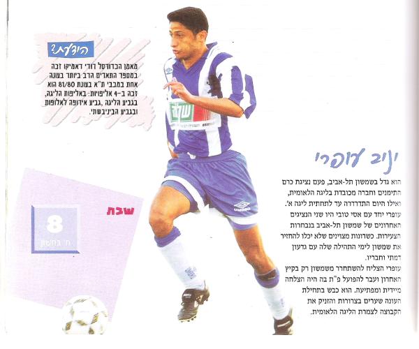 יניב עופרי, מתוך יומן ספורט
