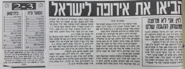 סיקור המשחק במעריב