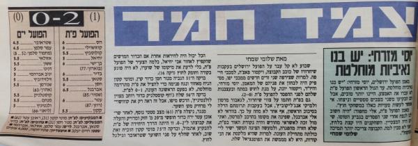 סיקור המשחק במעריב
