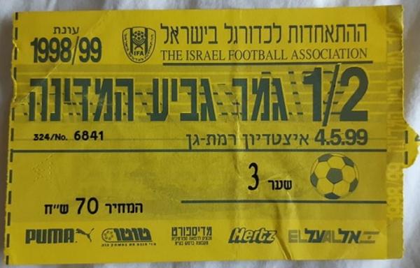 כרטיס למשחק בין הפועל פתח תקוה והפועל תל-אביב