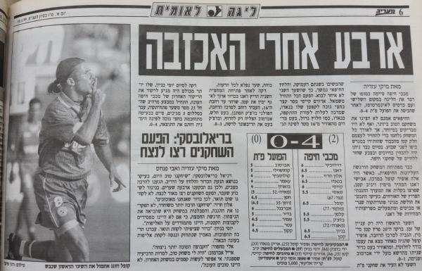 סיקור המשחק במעריב