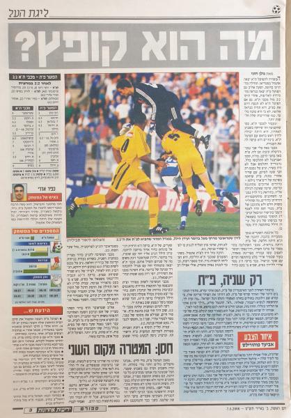 סיקור המשחק בידיעות אחרונות