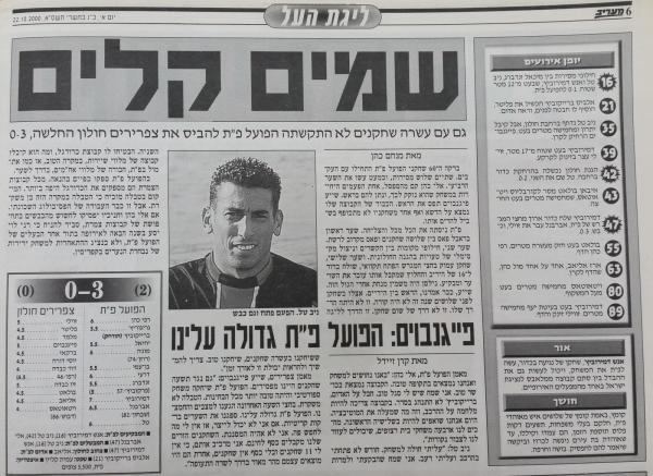 סיקור המשחק במעריב