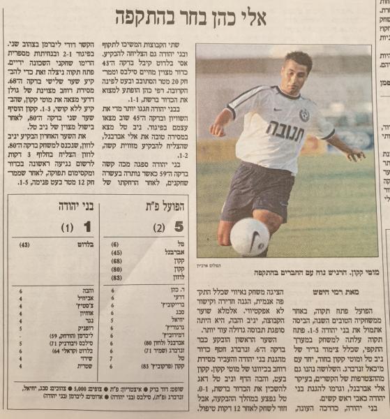 סיקור המשחק בהארץ