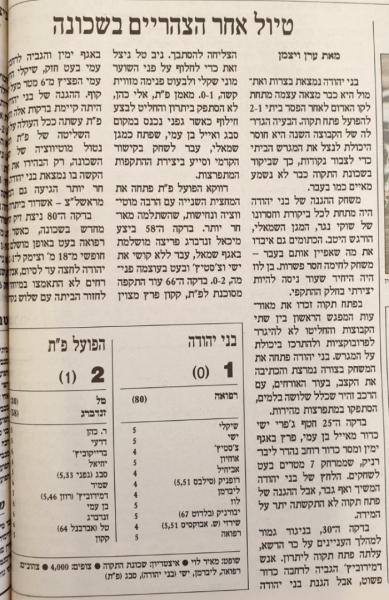 סיקור המשחק בהארץ