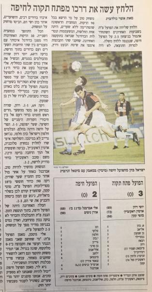 סיקור המשחק בהארץ