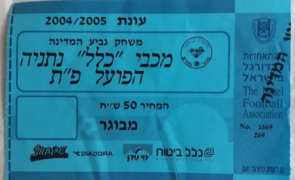 כרטיס לשמינית גמר הגביע בין הפועל פתח תקוה ומכבי נתניה