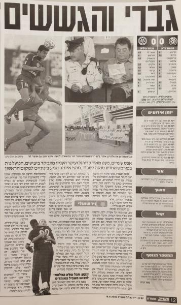 סיקור המשחק במעריב
